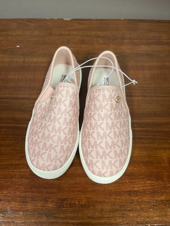 Michael Kors Shoes - Michael Kors Logo Womens Slip-On Sneakers Blush Pink Casual Shoes Size 5 NWOT